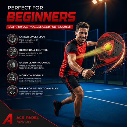 Ace Padel Nexo Lite - Perfect voor  Beginners & Recreatieve Spelers