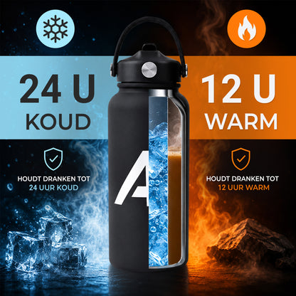 ACE Waterfles – 1000ml – De Ultieme Thermofles voor Sport en Dagelijks Gebruik - Tot 24u Koud / 12u Warm