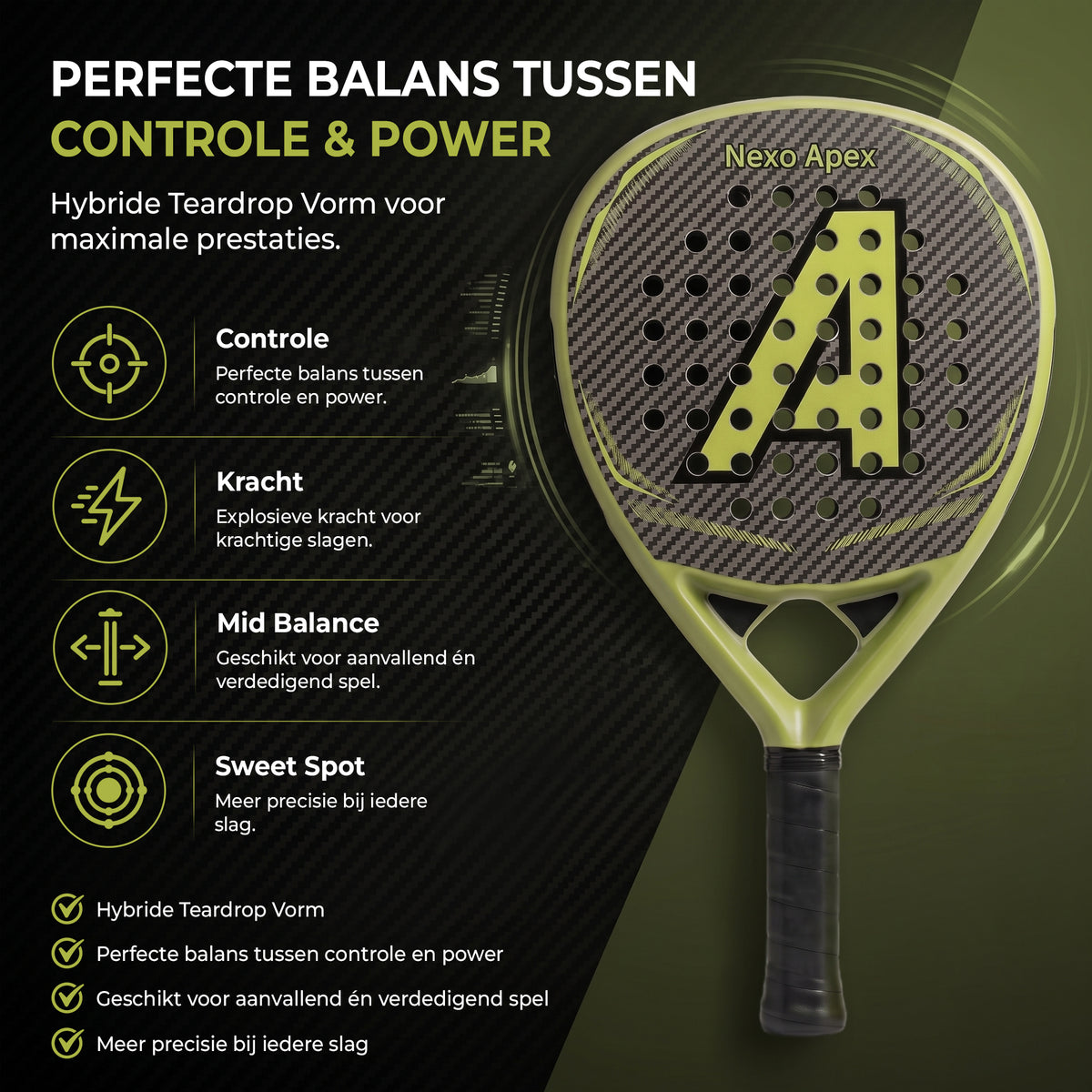 Ace Padel Nexo Apex groen – foto 2