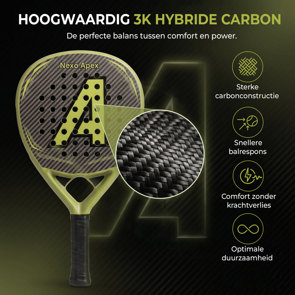Ace Padel Nexo Apex groen – foto 3