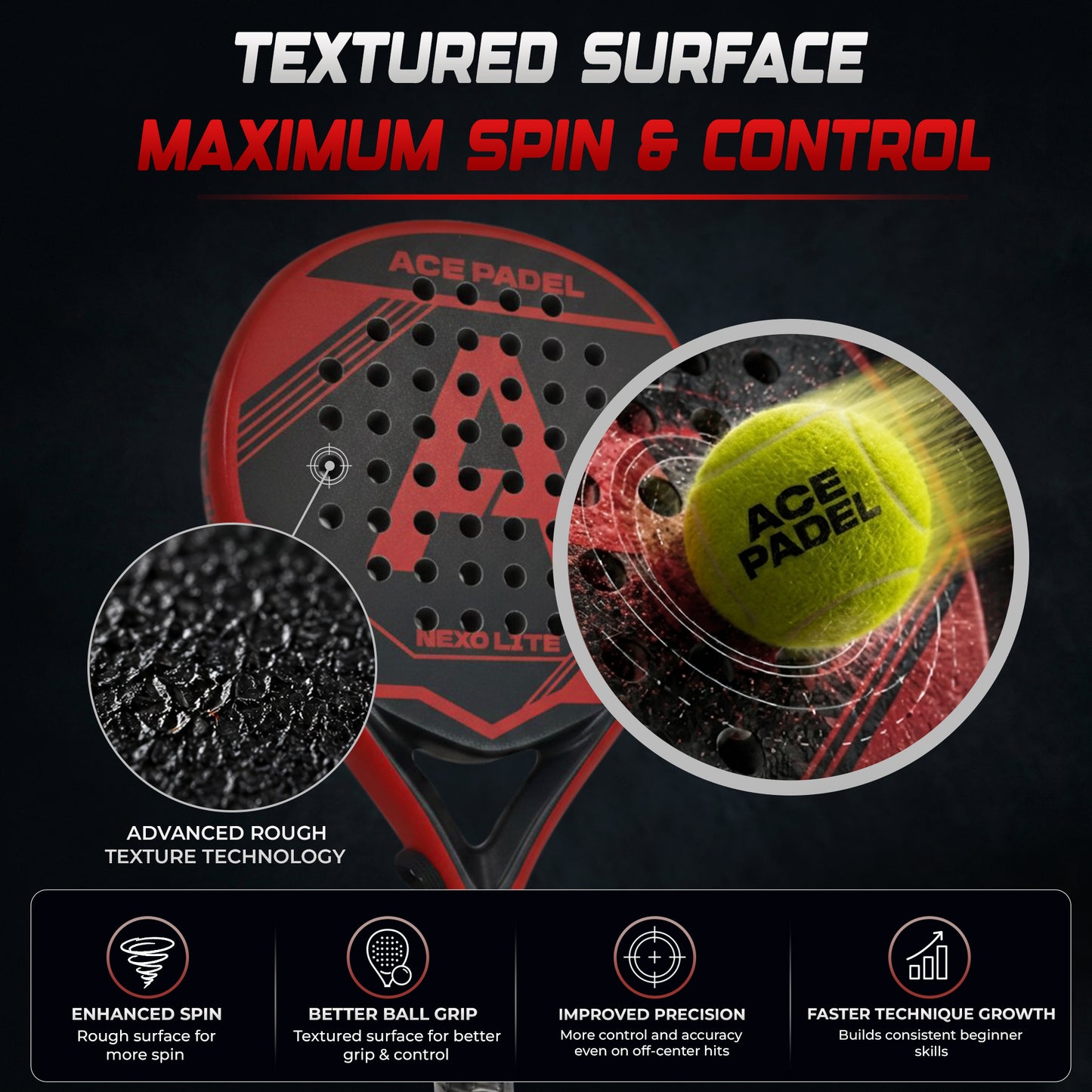 Ace Padel Nexo Lite - Perfect voor  Beginners & Recreatieve Spelers