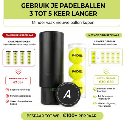 Ace Padel ballen drukregelaar – foto 3