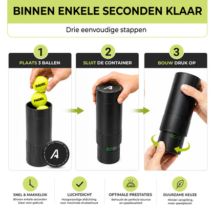 Ace Padel ballen drukregelaar – foto 4
