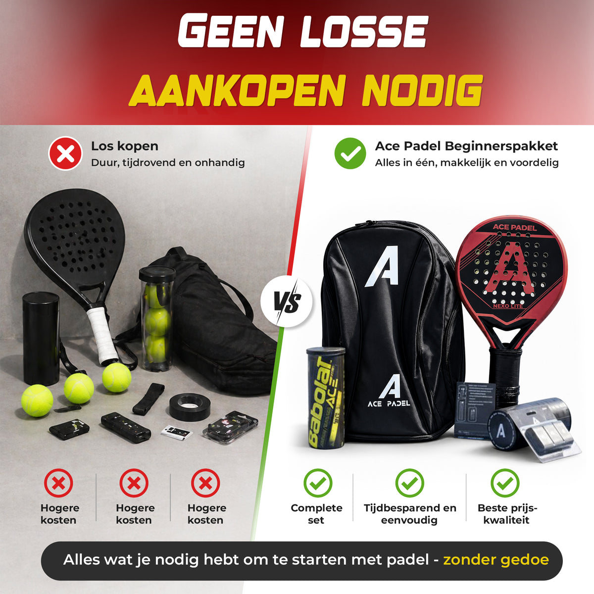 Ace Padel beginnerspakket – foto 5