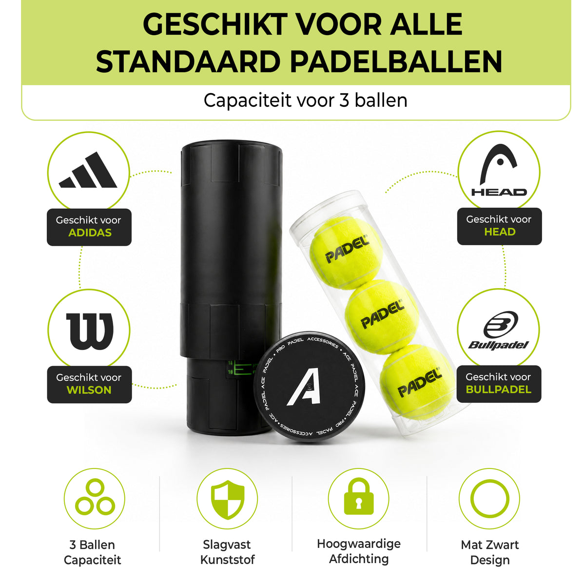 Ace Padel ballen drukregelaar – foto 5