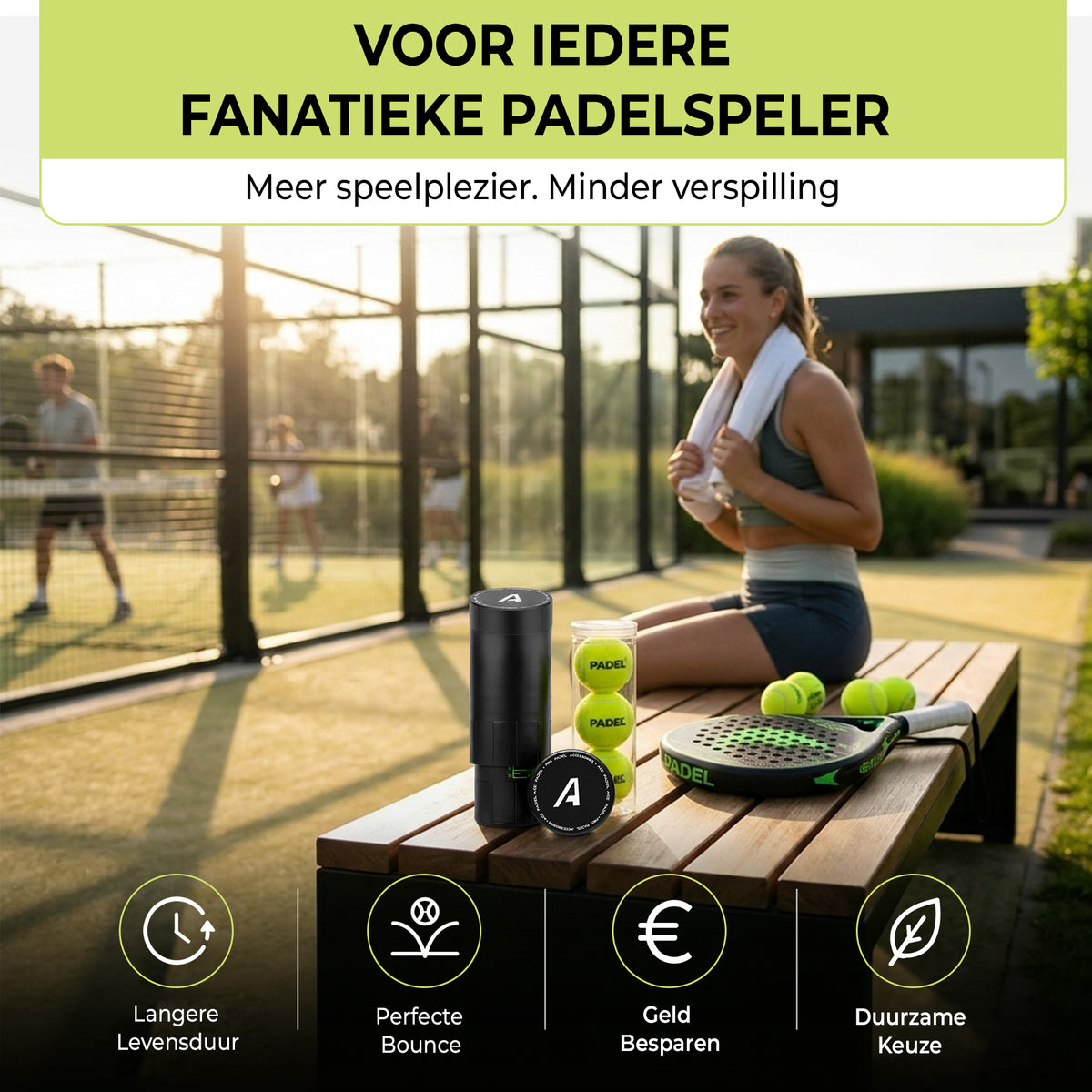 Ace Padel ballen drukregelaar – foto 6