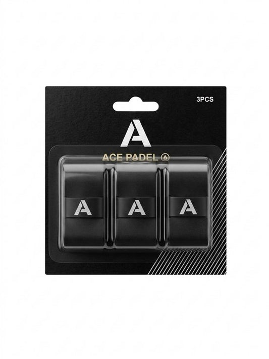Ace Padel Sticky Grips overgrips 3-pack zwart